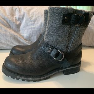Woolrich Wool & Leather Booties